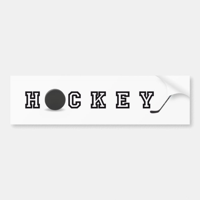 Autocollant De Voiture Sticker pour pare-chocs de hockey (Devant)