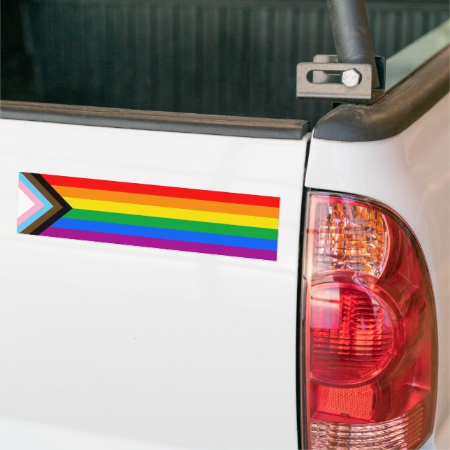 Autocollant De Voiture Sticker pour pare-chocs de la fierté de progressio (Sur camion)