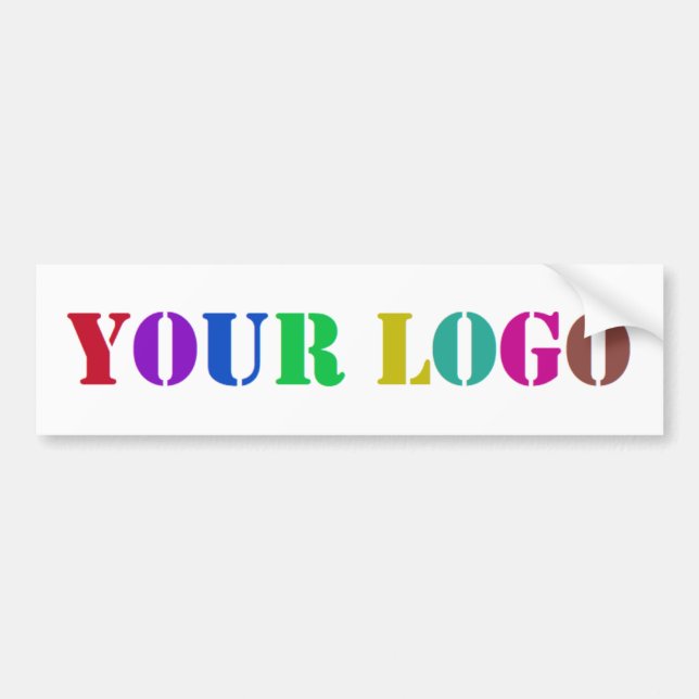 Autocollant De Voiture Sticker pour pare-chocs de votre logo d'entreprise (Devant)