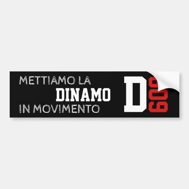 Autocollant De Voiture Sticker pour pare-chocs DINAMO609 (Devant)