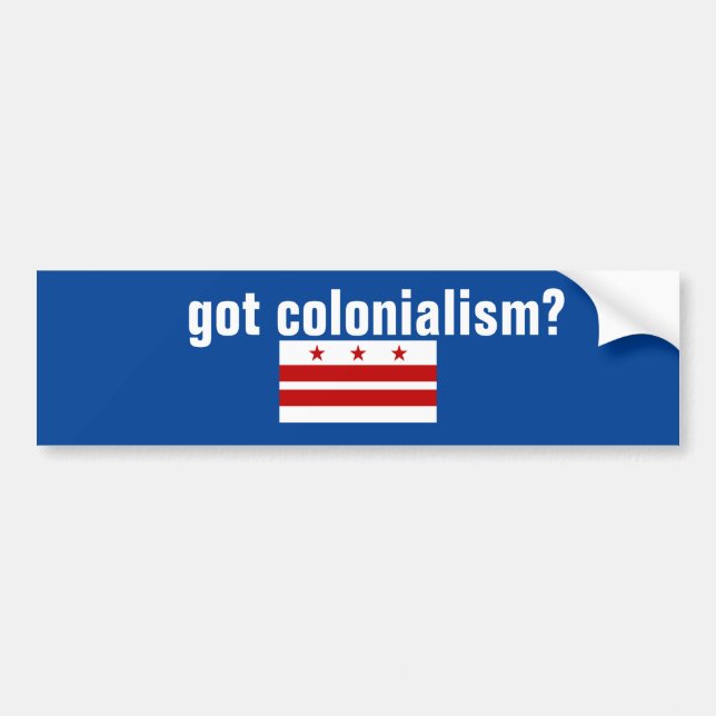 Autocollant De Voiture Sticker pour pare-chocs du colonialisme (Devant)