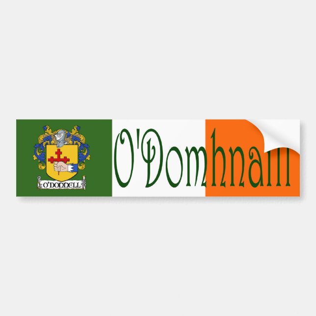 Autocollant De Voiture Sticker pour pare-chocs O'Donnell Clan irlandais/a (Devant)
