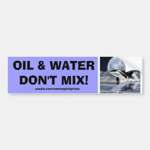 Autocollant De Voiture Sticker pour pare-chocs ORCA anti-POLLUTION
