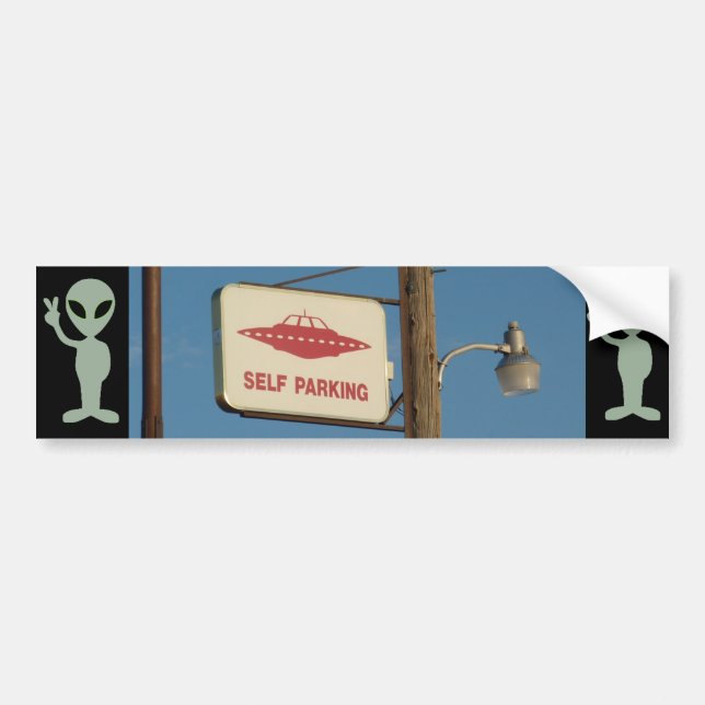 Autocollant De Voiture Sticker pour pare-chocs pour Alien de l'OVNI "Self (Devant)