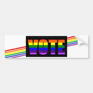 Autocollant De Voiture Sticker pour pare-chocs pour les élections LGBT en