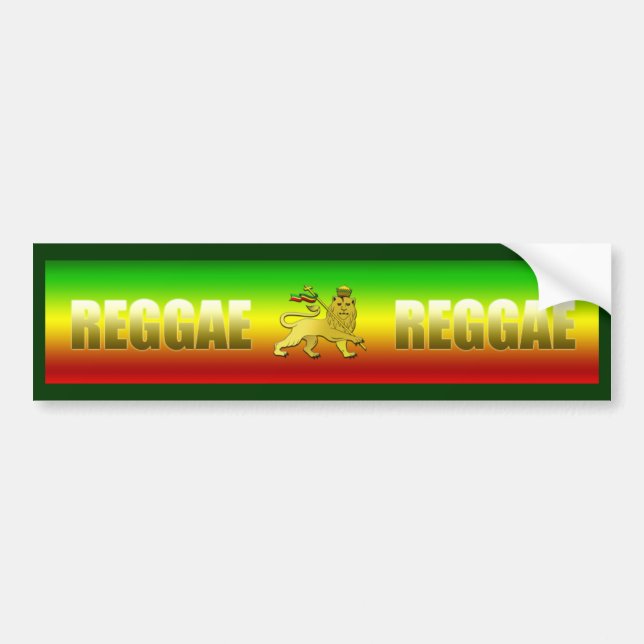 Autocollant De Voiture Sticker pour pare-chocs Reggae (Devant)