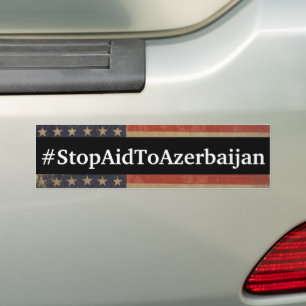 Autocollant De Voiture Sticker pour pare-chocs #StopAidToAzerbaijan
