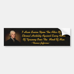 Autocollant De Voiture Sticker pour pare-chocs Thomas Jefferson Eternal H