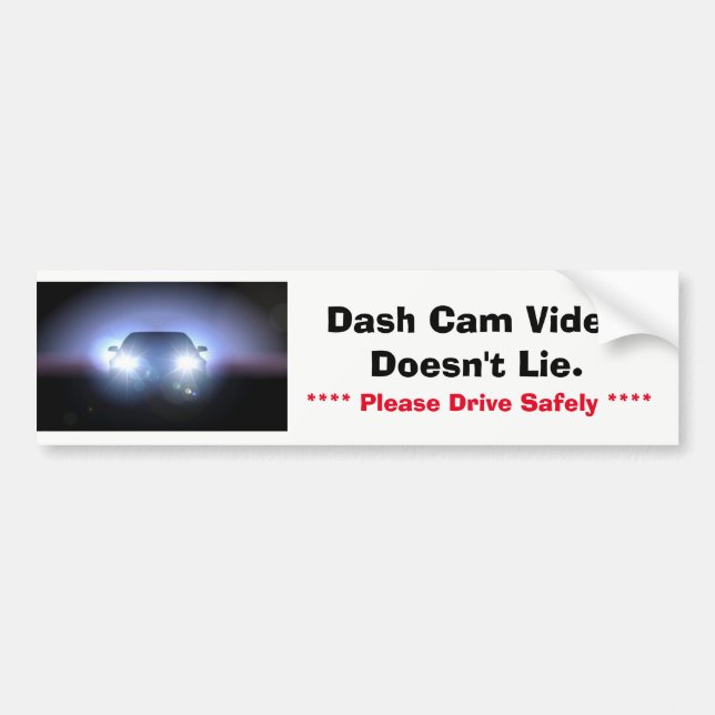 Autocollant De Voiture Sticker pour pare-chocs - Vidéo de caissons (Devant)