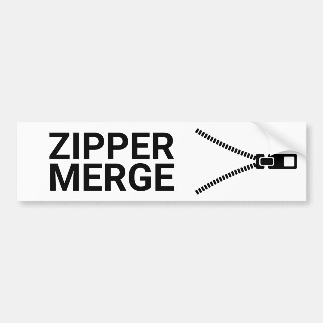 Autocollant De Voiture Sticker pour pare-chocs Zipper (Devant)