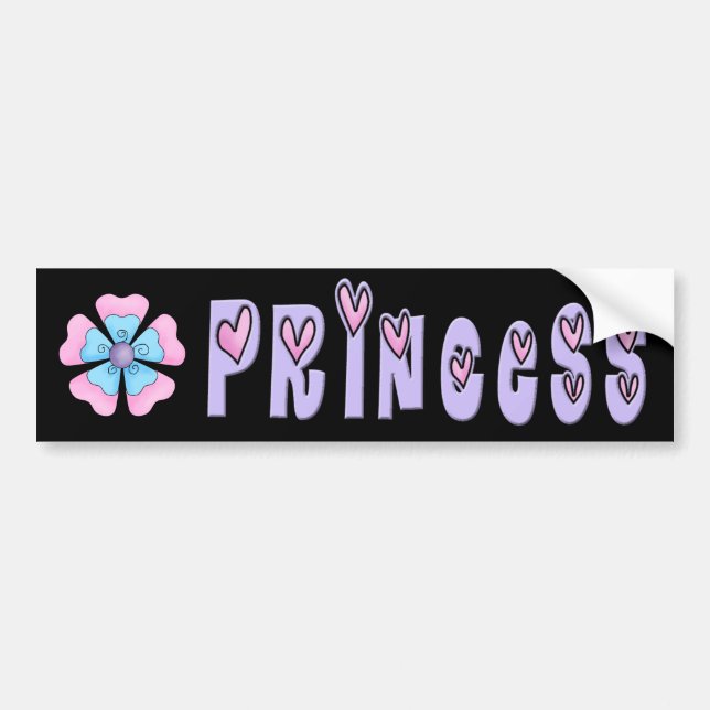 Autocollant De Voiture Sticker Princess Bumper (Devant)