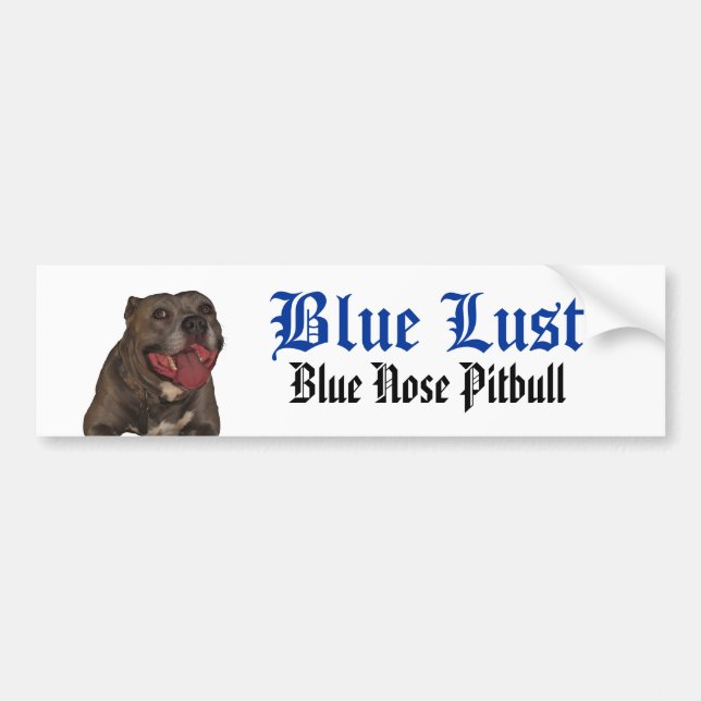 Autocollant De Voiture Sticule pare-chocs bleu brillant (Devant)