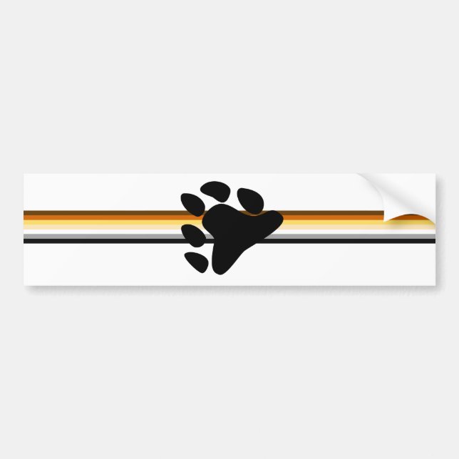Autocollant De Voiture Sticule pare-chocs de la fierté de l'ours (Devant)