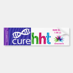 Autocollant De Voiture Sticule pare-chocs de la maladie rare Cure HHT