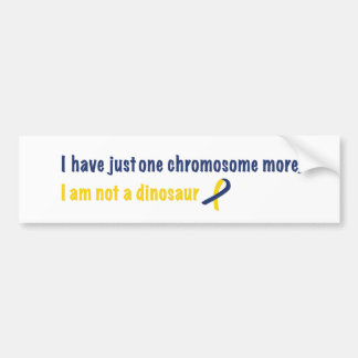 Autocollant De Voiture Sticule pare-chocs du syndrome de Down
