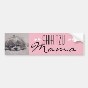 Autocollant De Voiture Sticule pare-chocs Shih Tzu Mama pour les mamans d