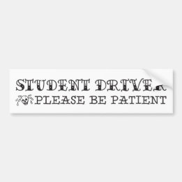 Autocollant De Voiture Style de tatouage de conducteur étudiant