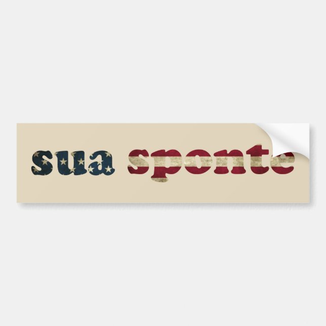 AUTOCOLLANT DE VOITURE SUA SPONTE (Devant)
