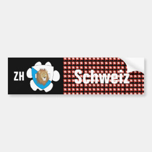Autocollant De Voiture Suisse Svizzera Suisse Zurich