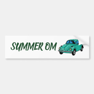 Autocollant De Voiture Summer OM Blue hippie Mandala voiture Bumper Stick