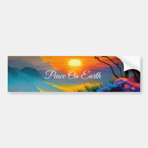 Autocollant De Voiture Superbe lever de soleil sur l'étang