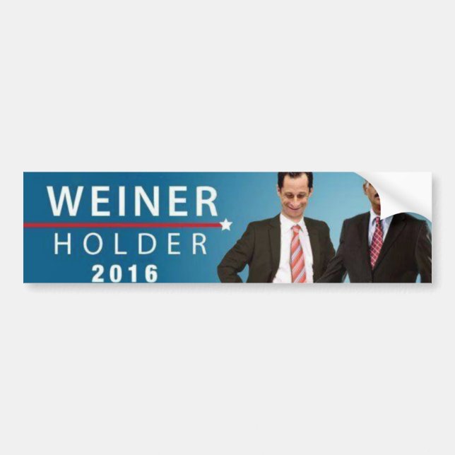 Autocollant De Voiture Support 2016 de Weiner (Devant)