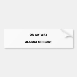 AUTOCOLLANT DE VOITURE SUR MA MANIÈRE ALASKA OU BUSTE