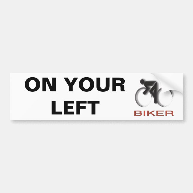 AUTOCOLLANT DE VOITURE SUR VOTRE GAUCHE (Devant)