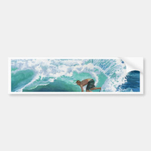 Autocollant De Voiture Surfer de Skimboard