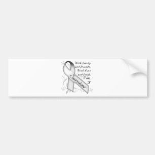 Autocollant De Voiture Survivant de cancer de poumon