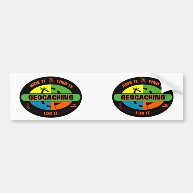 Autocollant De Voiture Survivant de Geocache (Devant)