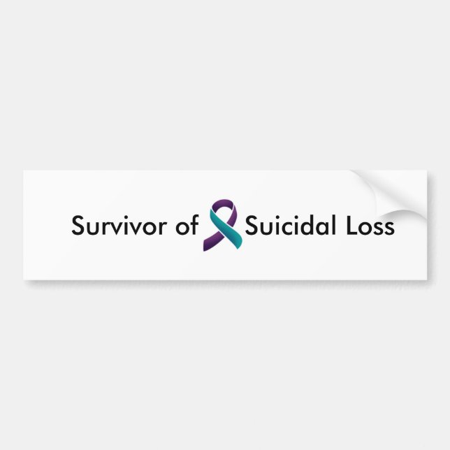 Autocollant De Voiture Survivant de la perte suicidaire (Devant)
