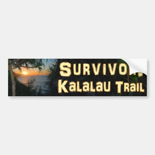 Autocollant De Voiture Survivant : Traînée de Kalalau