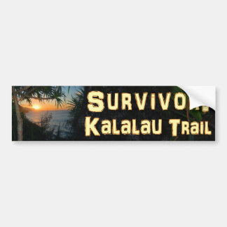Autocollant De Voiture Survivant : Traînée de Kalalau