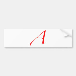 Autocollant De Voiture Symbole athée (rouge A)