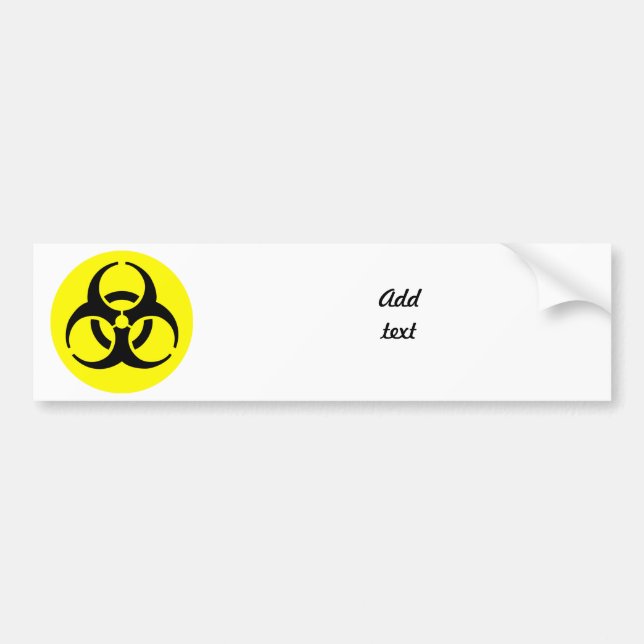 Autocollant De Voiture Symbole BioHazard (Devant)