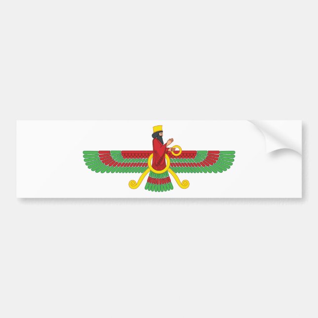Autocollant De Voiture Symbole de Faravahar (Devant)