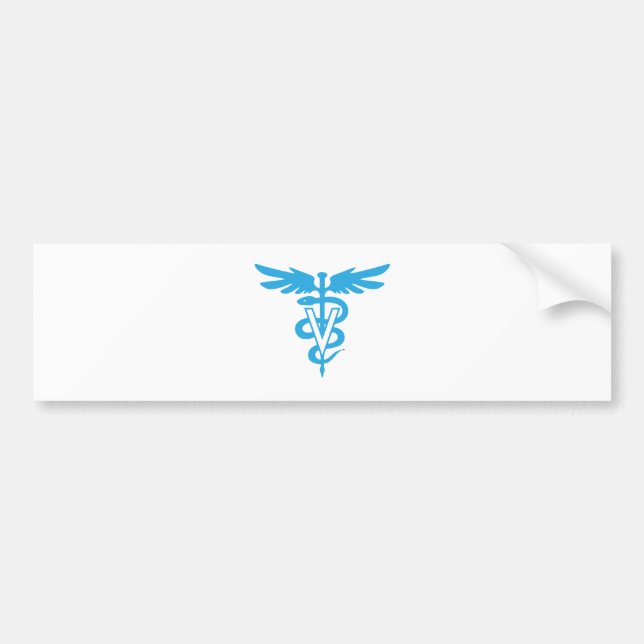 Autocollant De Voiture Symbole de médecine vétérinaire (Devant)