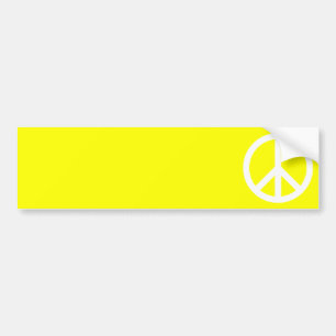 Autocollant De Voiture Symbole de paix blanc