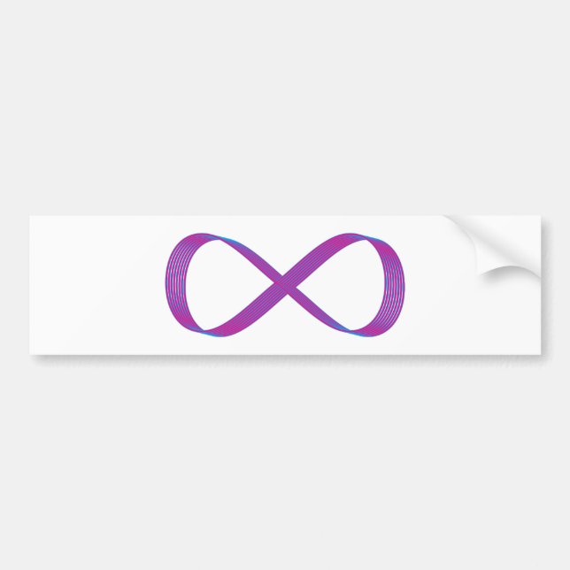 Autocollant De Voiture Symbole infinité infinity (Devant)