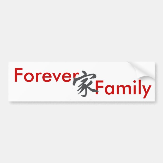 Autocollant De Voiture symbole, pour toujours, famille (Devant)