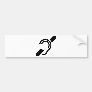Autocollant De Voiture Symbole sourd