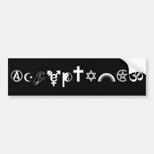 Autocollant De Voiture Symboles d'acceptation 2