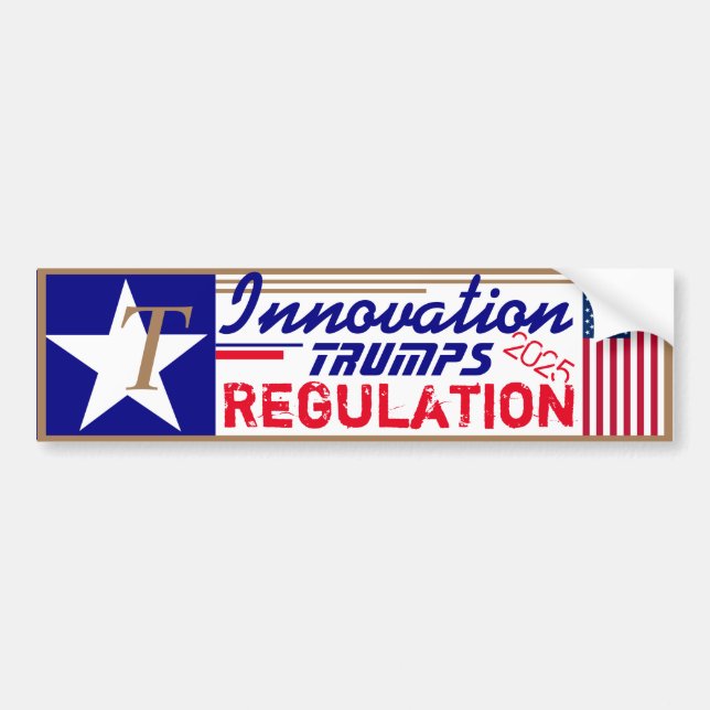 Autocollant De Voiture T est pour Trump Innovation Trump Trump Trump Trum (Devant)