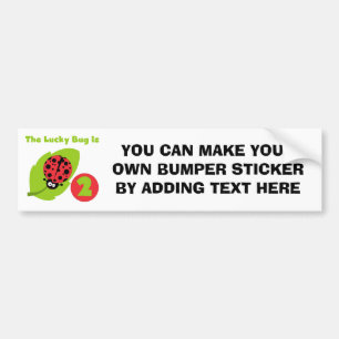 Autocollant De Voiture T-shirts et cadeaux Lucky Bug 2e anniversaire