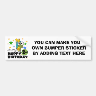 Autocollant De Voiture T-shirts et cadeaux pour le 2e anniversaire de la 