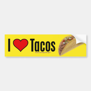 Autocollant De Voiture Tacos d'amour