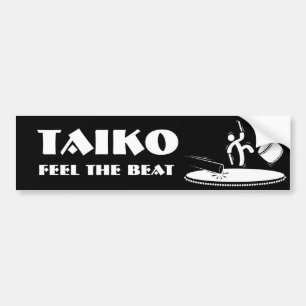 Autocollant De Voiture Taiko - sentez le battement - adhésif pour