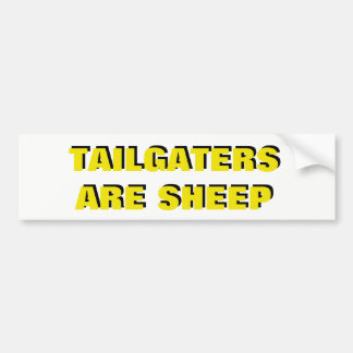 Autocollant De Voiture Tailgaters sont jaune et noir de moutons
