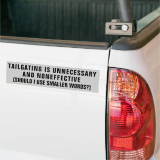 Autocollant De Voiture Tailging est Non efficace et d'autres gros mots Bu